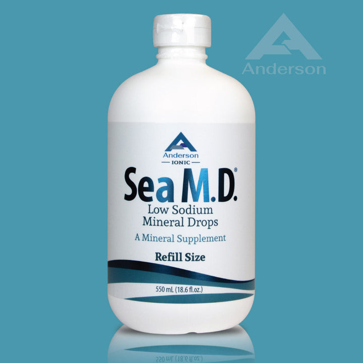 Sea M.D. Refill Size Concentrated Trace Mineral Drops 550 mL (18.6 fl.oz.)