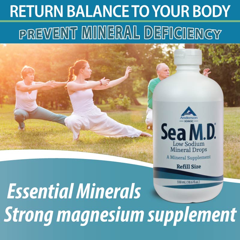 Sea M.D. Concentrated Trace Mineral Drops 2 Pack 550 ml Bundle