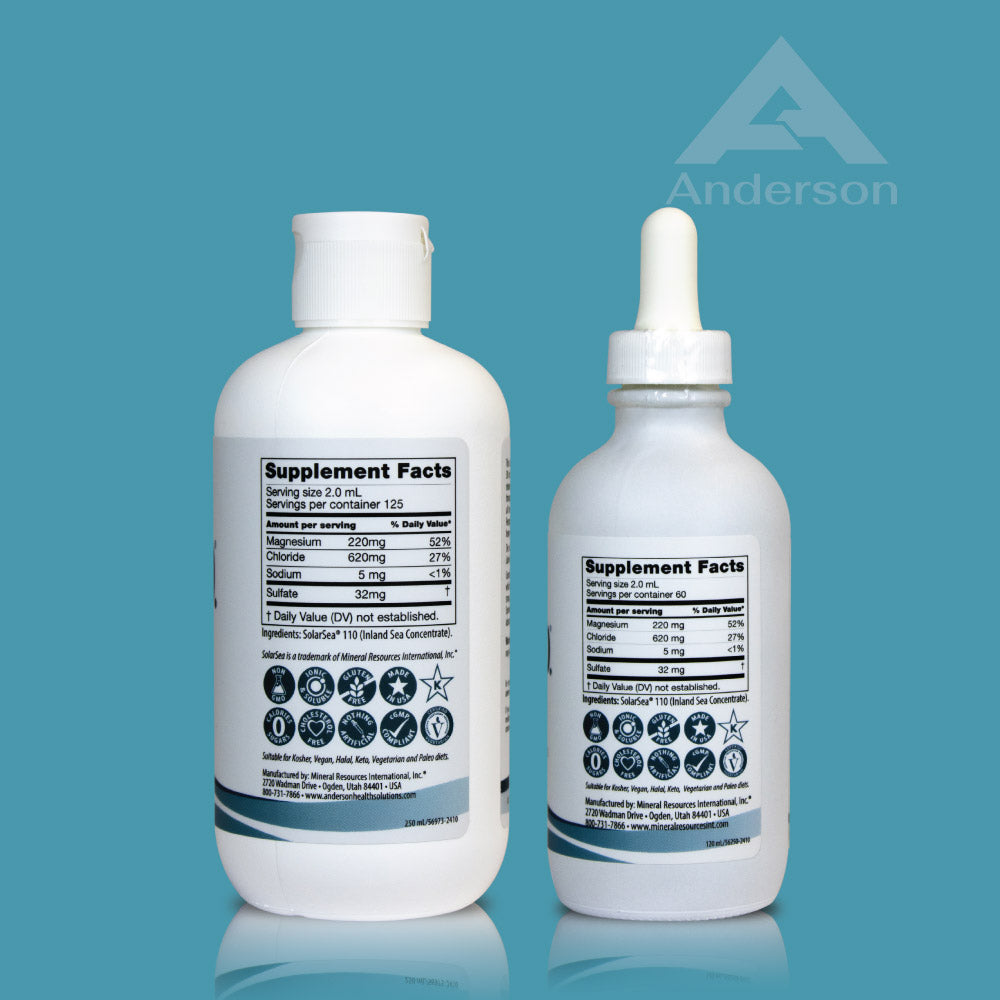 Sea M.D. Concentrated Trace Mineral Drops 120 ml & 250 ml Bundle