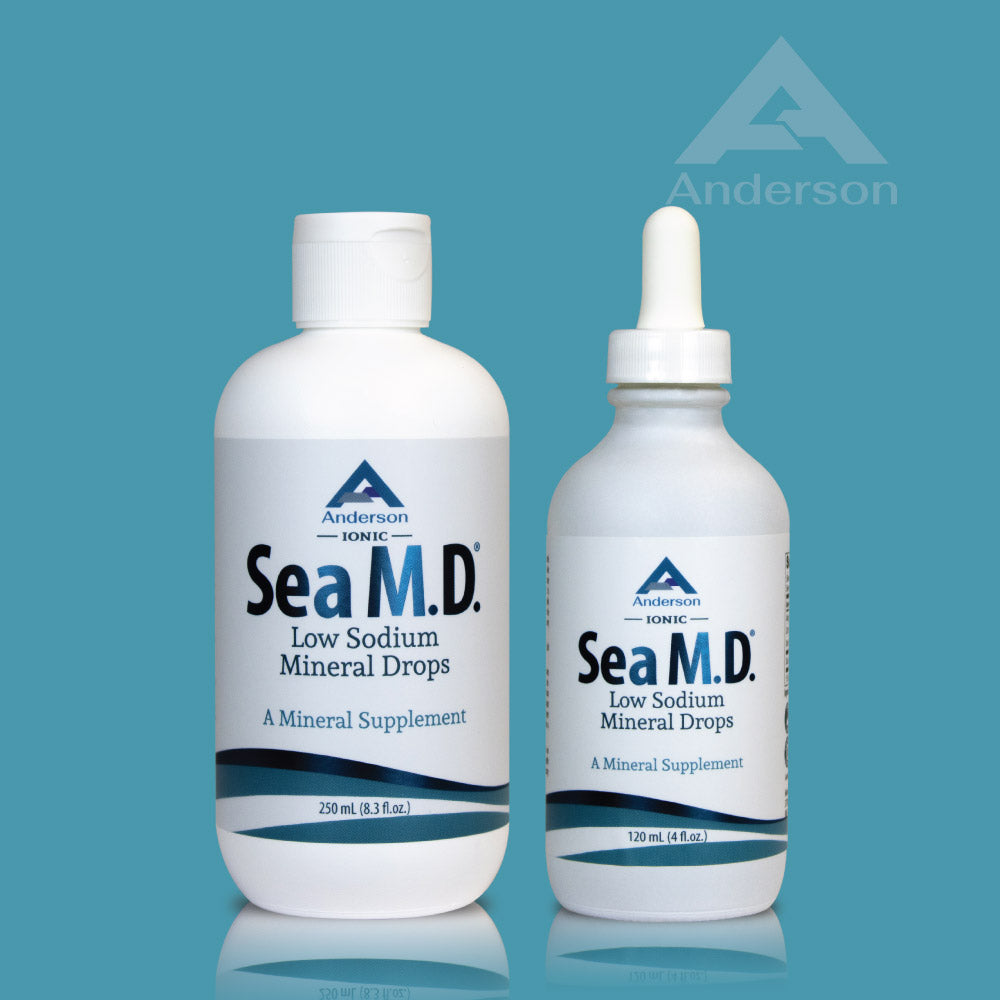 Sea M.D. Concentrated Trace Mineral Drops 120 ml & 250 ml Bundle
