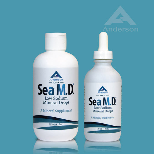 Sea M.D. Concentrated Trace Mineral Drops 120 ml & 250 ml Bundle