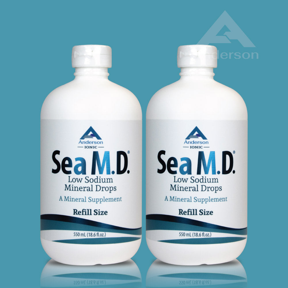 Sea M.D. Concentrated Trace Mineral Drops 2 Pack 550 ml Bundle