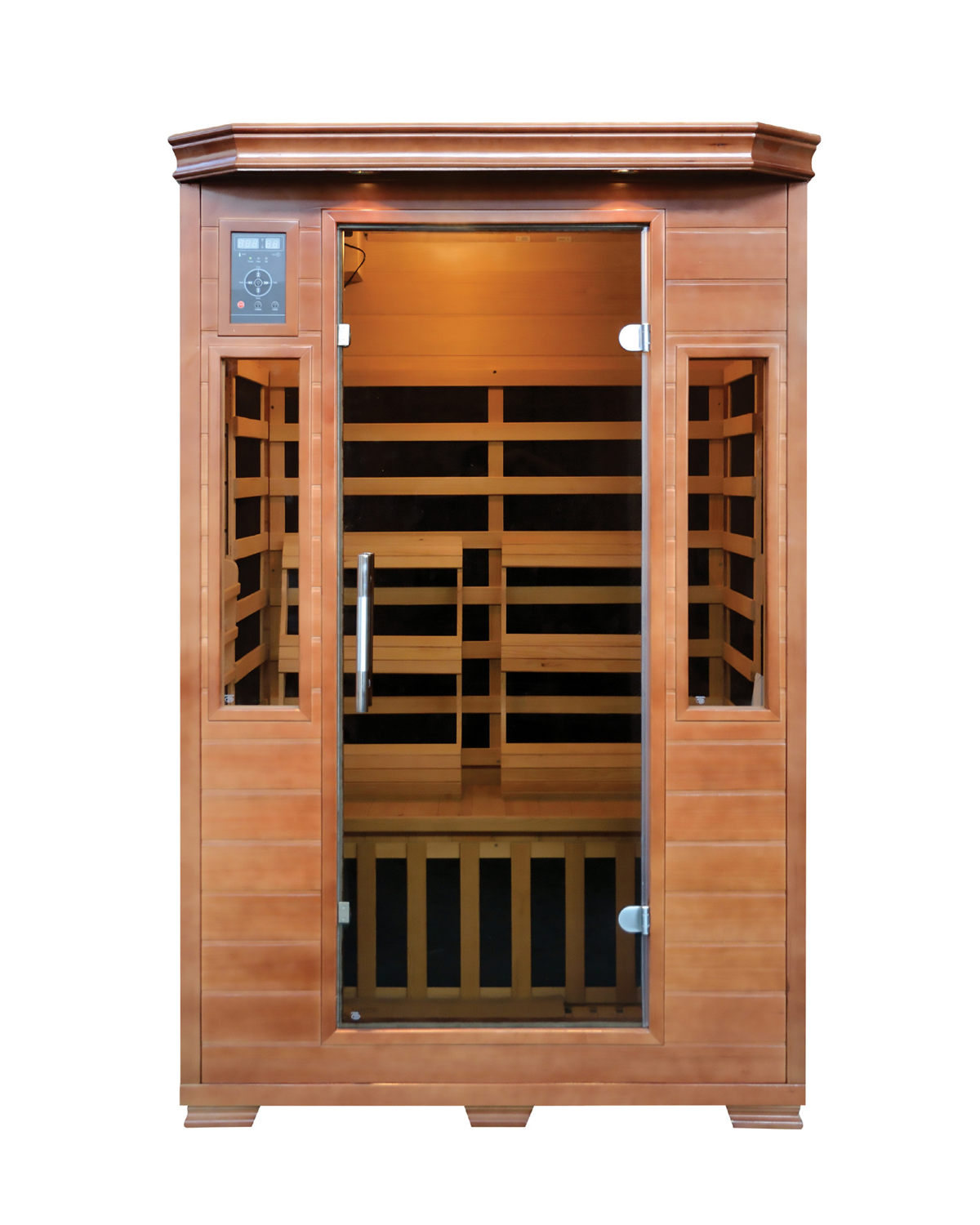 2-Person Hemlock Premium Infrared Sauna with 6 Carbon Heaters