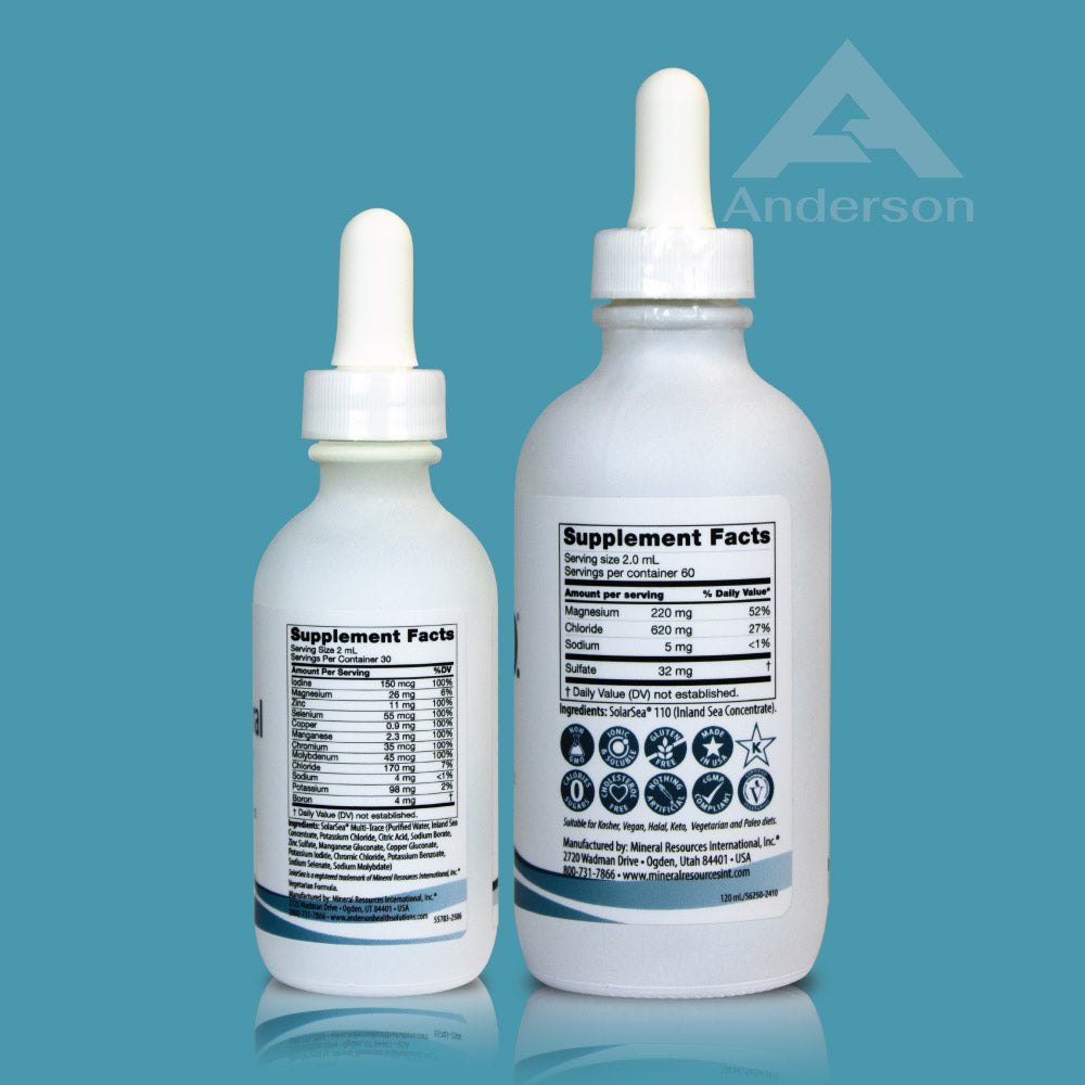 Trace Mineral Complex 60 mL (2 fl.oz.) and Sea M.D 120 mL (4 fl.oz.) bundle
