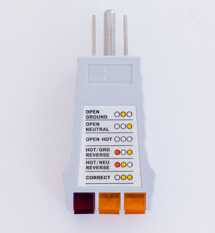 Power Outlet Ground Tester - For Use with Earthing & Grounding Products ...