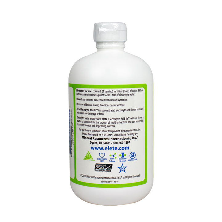 elete Electrolyte Add-In  18.6 oz/550 mL Economy Refill