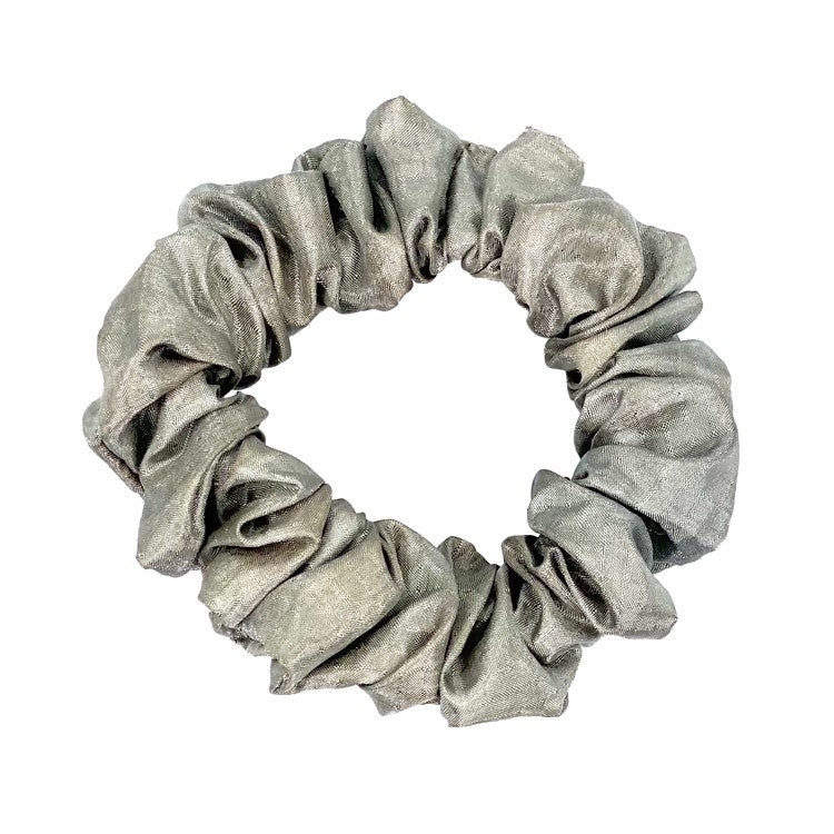 Silver Hair Scrunchies