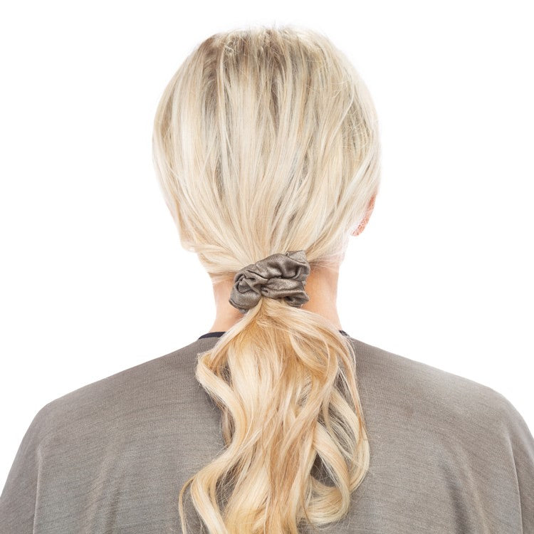 Silver Hair Scrunchies