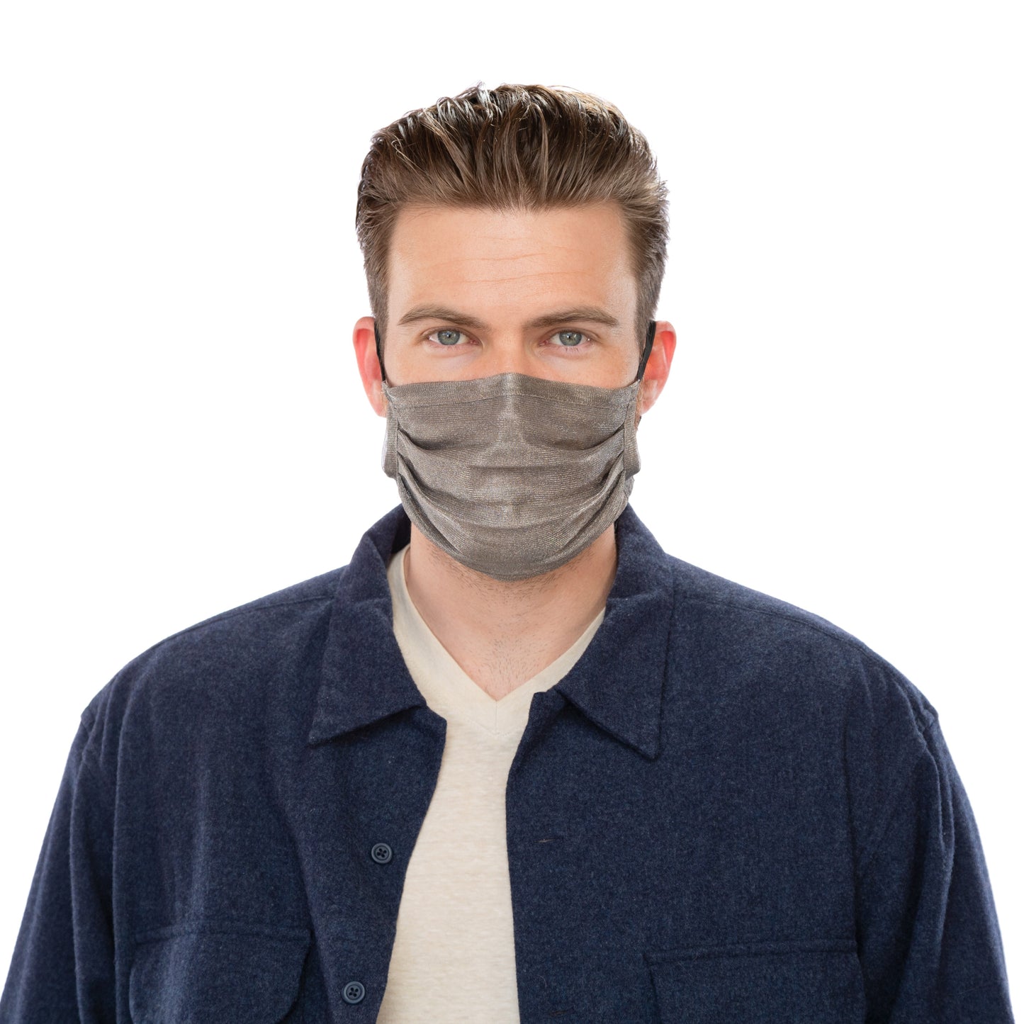 Silver Mesh Mask - Pleated