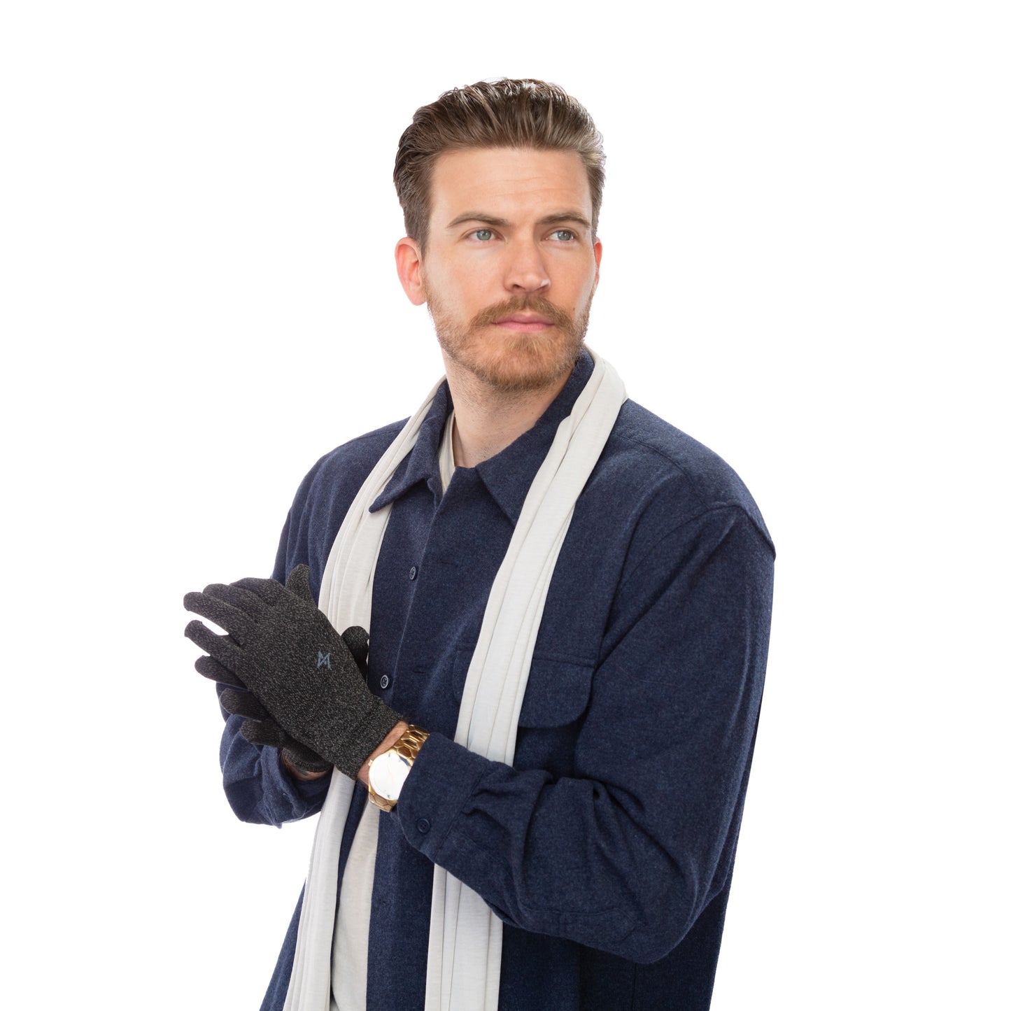 Sanitized Silver Gloves - BLACK