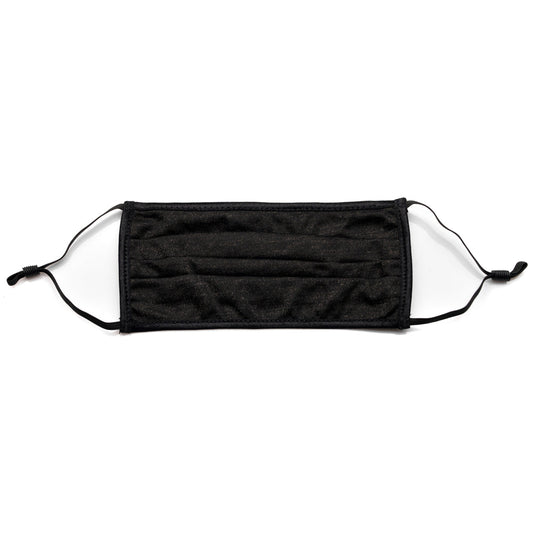 Kids Black Jersey Pleated Mask - BIG