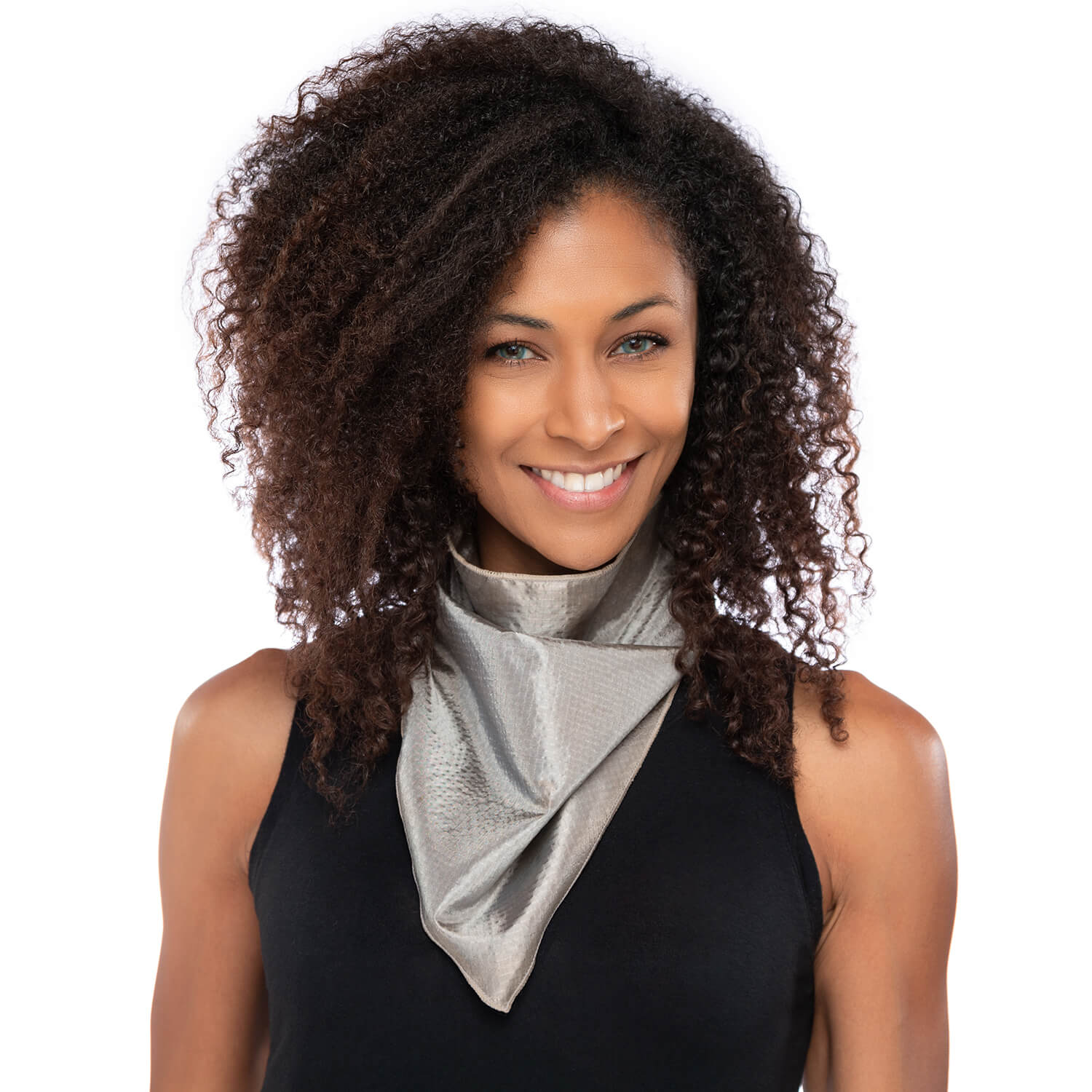 Silver Bandana - Handkerchief Made with Antimicrobial Silver - TRU47