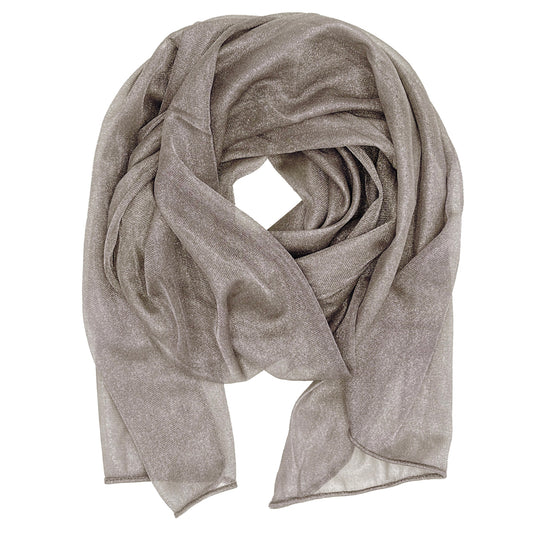 Silver Mesh Scarf - Long