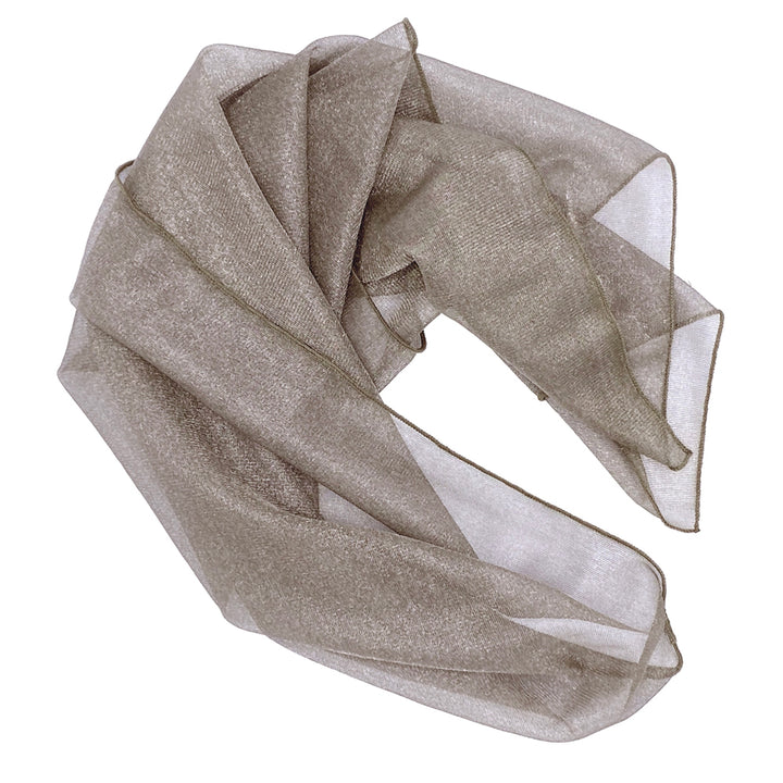 Silver Mesh Neck Scarf