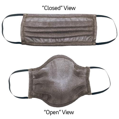 Silver Mesh Mask - Pleated
