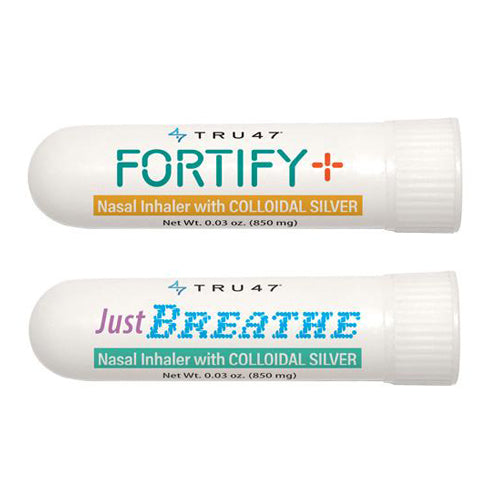 Fortied Inhaler Fortify+ & Just Breathe Essential Oil Inhalers with Colloidal Silver ...